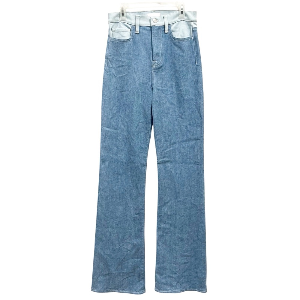 7FAMK Women’s Easy Boot Back Slit Jeans